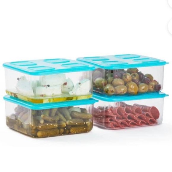 Tupperware Other - Tupperware Clear Mates Square 4 Piece Set- NWOT